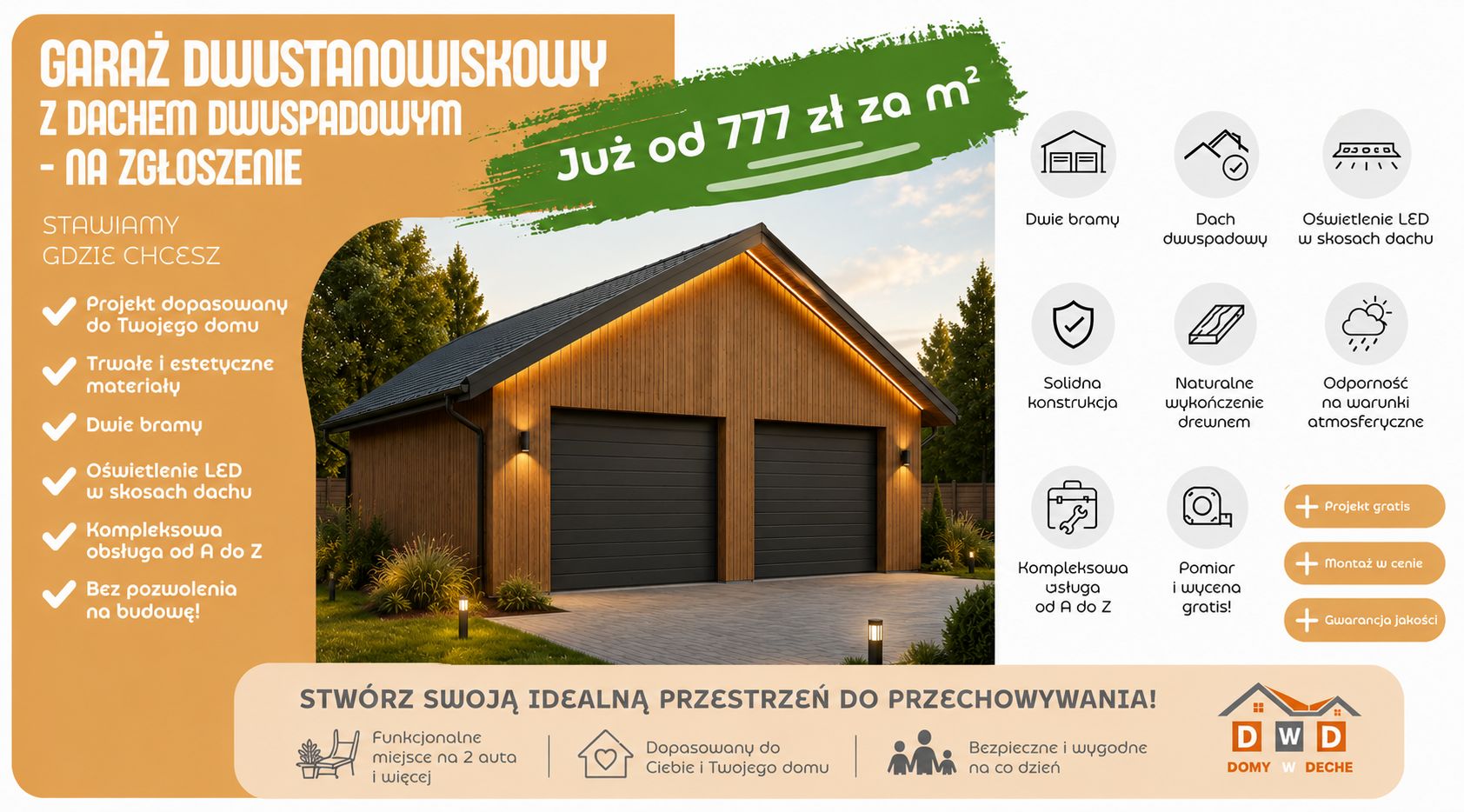 Budowa Garaży drewnianych 